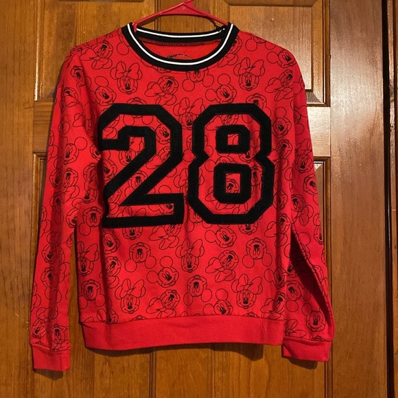 Disney Mickey Mouse Red & Black Sweatshirt & Joggers Set - Picture 2 of 10